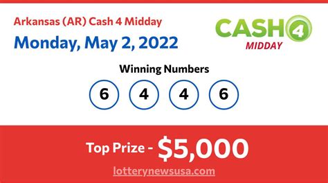 Cash 4 midday past 30 days - Games. DC 4. Play Now! DC 4 is a four-digit game that features eleven ways to win and a top prize of $5,000. Additional prizes vary from $100 to $2,500. DC 4 is available at all retail locations and on the iLottery platform.